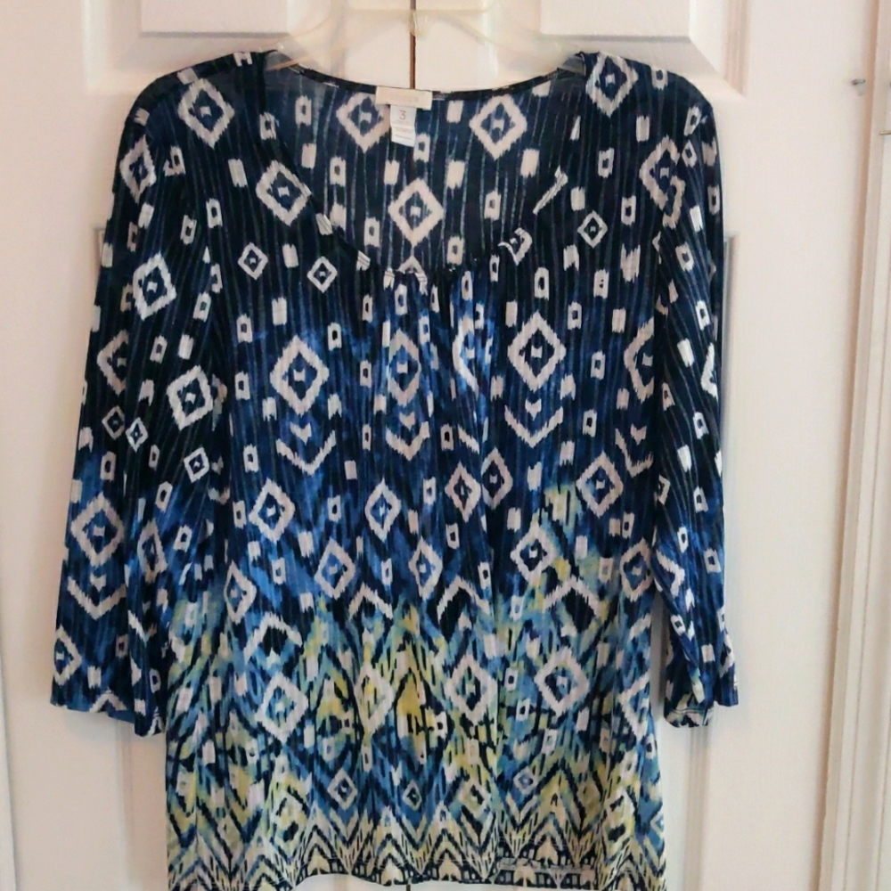 Chico's 3/4 Sleeve Shirt